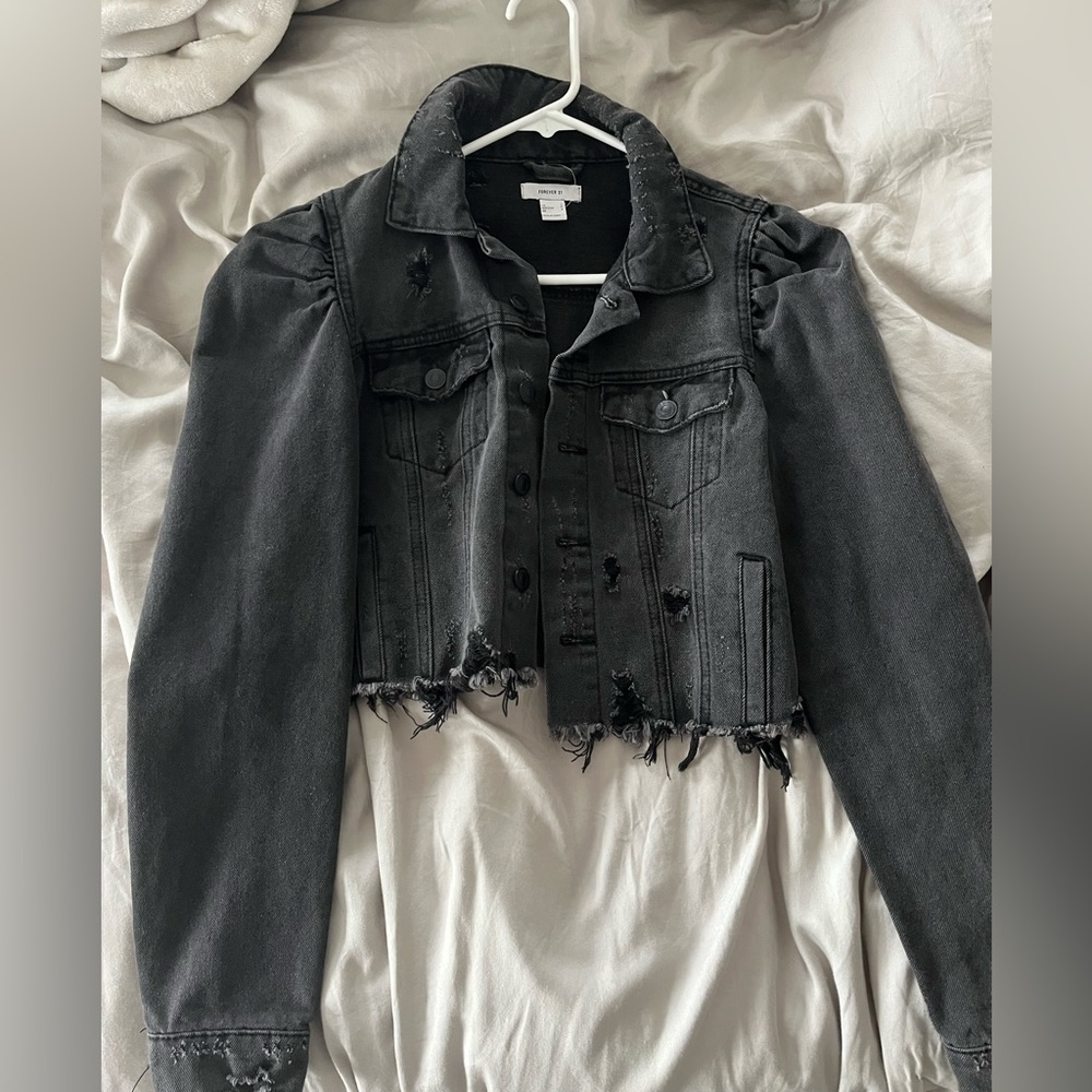 Black jean jacket